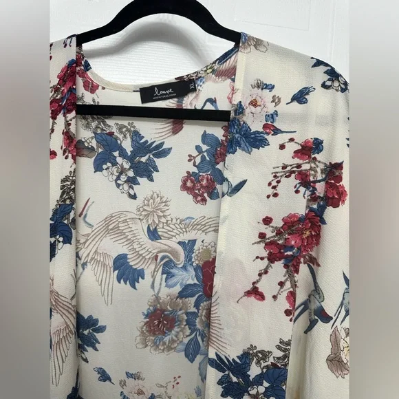 Louve Bird Pattern Open Tunic - Picture 5 of 14